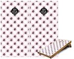 Cornhole Game Board Vinyl Skin Wrap Kit - Premium Laminated - Kearas Daisies Diffuse Glow Pink fits 24x48 game boards (GAMEBOARDS NOT INCLUDED)