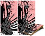Cornhole Game Board Vinyl Skin Wrap Kit - Premium Laminated - Baja 0040 Pink fits 24x48 game boards (GAMEBOARDS NOT INCLUDED)