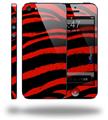 Zebra Red - Decal Style Vinyl Skin (fits Apple Original iPhone 5, NOT the iPhone 5C or 5S)