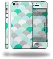 Brushed Circles Seafoam - Decal Style Vinyl Skin (fits Apple Original iPhone 5, NOT the iPhone 5C or 5S)