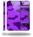 Deathrock Bats Purple - Decal Style Vinyl Skin (fits Apple Original iPhone 5, NOT the iPhone 5C or 5S)