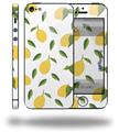 Lemon Leaves White - Decal Style Vinyl Skin (fits Apple Original iPhone 5, NOT the iPhone 5C or 5S)