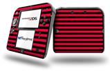 Stripes Red - Decal Style Vinyl Skin fits Nintendo 2DS - 2DS NOT INCLUDED