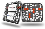 Locknodes 04 Red - Decal Style Vinyl Skin fits Nintendo 2DS - 2DS NOT INCLUDED