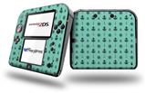 Anchors Away 02 Seafoam Green - Decal Style Vinyl Skin fits Nintendo 2DS - 2DS NOT INCLUDED