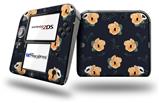 Poppy Orange Navy - Decal Style Vinyl Skin fits Nintendo 2DS - 2DS NOT INCLUDED