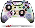 Decal Skin Wrap fits Microsoft XBOX One Wireless Controller Rainbow Lips White