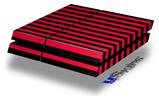Vinyl Decal Skin Wrap compatible with Sony PlayStation 4 Original Console Stripes Red (PS4 NOT INCLUDED)