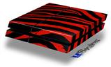 Vinyl Decal Skin Wrap compatible with Sony PlayStation 4 Original Console Zebra Red (PS4 NOT INCLUDED)