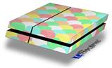 Vinyl Decal Skin Wrap compatible with Sony PlayStation 4 Original Console Brushed Cirlces Multi Light (PS4 NOT INCLUDED)