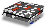 Vinyl Decal Skin Wrap compatible with Sony PlayStation 4 Original Console Locknodes 04 Red (PS4 NOT INCLUDED)