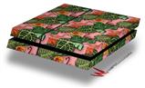 Vinyl Decal Skin Wrap compatible with Sony PlayStation 4 Original Console Famingos and Flowers Pink (PS4 NOT INCLUDED)