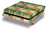 Vinyl Decal Skin Wrap compatible with Sony PlayStation 4 Original Console Beach Flowers 02 Yellow Sunshine (PS4 NOT INCLUDED)