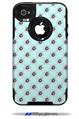 Kearas Daisies Seafoam - Decal Style Vinyl Skin fits Otterbox Commuter iPhone4/4s Case (CASE SOLD SEPARATELY)