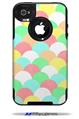 Brushed Cirlces Multi Light - Decal Style Vinyl Skin fits Otterbox Commuter iPhone4/4s Case (CASE SOLD SEPARATELY)