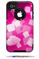 Bokeh Squared Hot Pink - Decal Style Vinyl Skin fits Otterbox Commuter iPhone4/4s Case (CASE SOLD SEPARATELY)