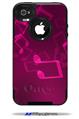 Bokeh Music Hot Pink - Decal Style Vinyl Skin fits Otterbox Commuter iPhone4/4s Case (CASE SOLD SEPARATELY)