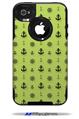 Nautical Anchors Away 02 Sage Green - Decal Style Vinyl Skin fits Otterbox Commuter iPhone4/4s Case (CASE SOLD SEPARATELY)