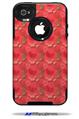 Crabs and Shells Coral - Decal Style Vinyl Skin fits Otterbox Commuter iPhone4/4s Case (CASE SOLD SEPARATELY)