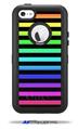 Stripes Rainbow - Decal Style Vinyl Skin fits Otterbox Defender iPhone 5C Case (CASE SOLD SEPARATELY)
