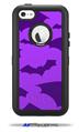 Deathrock Bats Purple - Decal Style Vinyl Skin fits Otterbox Defender iPhone 5C Case (CASE SOLD SEPARATELY)