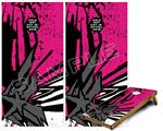 Cornhole Game Board Vinyl Skin Wrap Kit - Baja 0040 Fuchsia Hot Pink fits 24x48 game boards (GAMEBOARDS NOT INCLUDED)