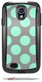 Kearas Polka Dots Mint And Gray - Decal Style Vinyl Skin fits Otterbox Commuter Case for Samsung Galaxy S4 (CASE SOLD SEPARATELY)