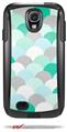 Brushed Circles Seafoam - Decal Style Vinyl Skin fits Otterbox Commuter Case for Samsung Galaxy S4 (CASE SOLD SEPARATELY)
