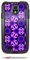 Daisies Purple - Decal Style Vinyl Skin fits Otterbox Commuter Case for Samsung Galaxy S4 (CASE SOLD SEPARATELY)
