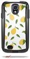 Lemon Leaves White - Decal Style Vinyl Skin fits Otterbox Commuter Case for Samsung Galaxy S4 (CASE SOLD SEPARATELY)