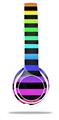 Skin Decal Wrap compatible with Beats Solo 2 WIRED Headphones Stripes Rainbow (HEADPHONES NOT INCLUDED)