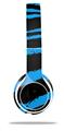 Skin Decal Wrap compatible with Beats Solo 2 WIRED Headphones Zebra Blue (HEADPHONES NOT INCLUDED)
