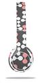 Skin Decal Wrap compatible with Beats Solo 2 WIRED Headphones Locknodes 04 Pink (HEADPHONES NOT INCLUDED)