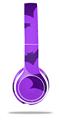 Skin Decal Wrap compatible with Beats Solo 2 WIRED Headphones Deathrock Bats Purple (HEADPHONES NOT INCLUDED)
