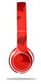 Skin Decal Wrap compatible with Beats Solo 2 WIRED Headphones Deathrock Bats Red (HEADPHONES NOT INCLUDED)