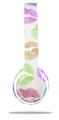 Skin Decal Wrap compatible with Beats Solo 2 WIRED Headphones Rainbow Lips White (HEADPHONES NOT INCLUDED)