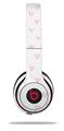 Skin Decal Wrap compatible with Beats Solo 2 WIRED Headphones Hearts Pink (HEADPHONES NOT INCLUDED)