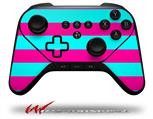 Psycho Stripes Neon Teal and Hot Pink - Decal Style Skin fits original Amazon Fire TV Gaming Controller