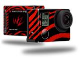 Zebra Red - Decal Style Skin fits GoPro Hero 4 Silver Camera (GOPRO SOLD SEPARATELY)