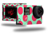 Kearas Polka Dots Pink And Blue - Decal Style Skin fits GoPro Hero 4 Silver Camera (GOPRO SOLD SEPARATELY)