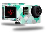 Brushed Circles Seafoam - Decal Style Skin fits GoPro Hero 4 Silver Camera (GOPRO SOLD SEPARATELY)