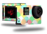 Brushed Cirlces Multi Light - Decal Style Skin fits GoPro Hero 4 Silver Camera (GOPRO SOLD SEPARATELY)
