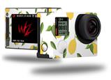 Lemon Leaves White - Decal Style Skin fits GoPro Hero 4 Silver Camera (GOPRO SOLD SEPARATELY)
