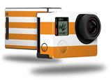 Psycho Stripes Orange and White - Decal Style Skin fits GoPro Hero 4 Black Camera (GOPRO SOLD SEPARATELY)
