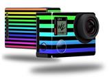 Stripes Rainbow - Decal Style Skin fits GoPro Hero 4 Black Camera (GOPRO SOLD SEPARATELY)
