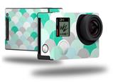 Brushed Circles Seafoam - Decal Style Skin fits GoPro Hero 4 Black Camera (GOPRO SOLD SEPARATELY)