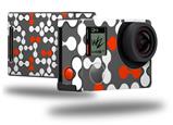 Locknodes 04 Red - Decal Style Skin fits GoPro Hero 4 Black Camera (GOPRO SOLD SEPARATELY)