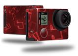 Bokeh Music Red - Decal Style Skin fits GoPro Hero 4 Black Camera (GOPRO SOLD SEPARATELY)