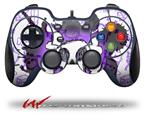 Cartoon Skull Purple - Decal Style Skin fits Logitech F310 Gamepad Controller (CONTROLLER SOLD SEPARATELY)