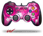 Bokeh Squared Hot Pink - Decal Style Skin fits Logitech F310 Gamepad Controller (CONTROLLER SOLD SEPARATELY)